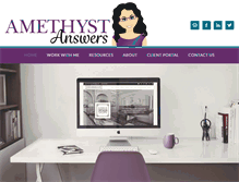 Tablet Screenshot of amethystanswers.com